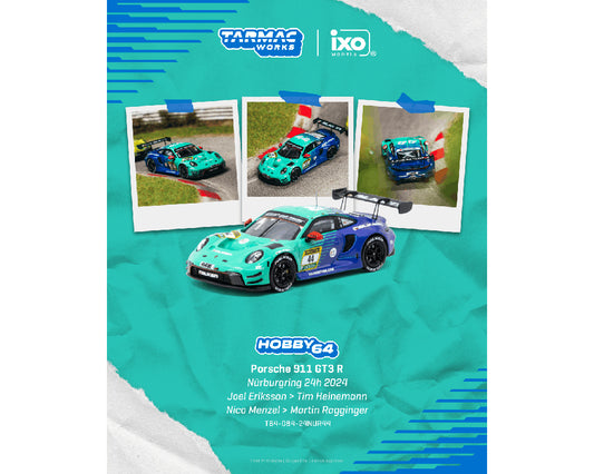 Tarmac Works 1:64 Porsche 911 GT3 R Nürburgring 24h 2024 Joel Eriksson / Tim Heinemann / Nico Menzel / Martin Ragginger- Hobby64