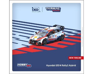 (Preorder) Tarmac Works 1:64 Hyundai i20 N Rally1 Hybrid Rallye Monte-Carlo 2024 Winner Thierry Neuville / Martijn Wydaeghe – Hobby64