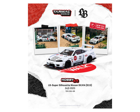 Tarmac Works 1:64 LB-Super Silhouette Nissan SILVIA (S15) Drift 2025
