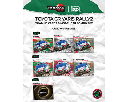 Tarmac Works 1:64 Toyota GR Yaris Rally2 British Rally Championship 2024 Champion Chris Ingram / Alex Kihurani with Trading Card – Hobby64