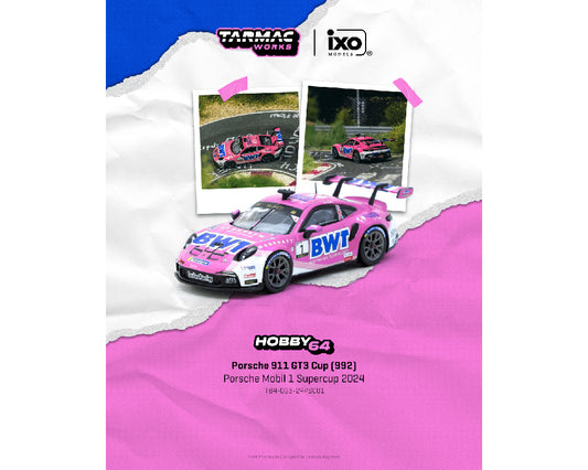 Tarmac Works 1:64 Porsche 911 GT3 Cup (992) Porsche Mobil 1 Supercup 2024 Harry King – Hobby64