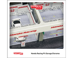 (Preorder) Tarmac Works 1:64 Pit Garage Diorama Honda Racing – PARTS64