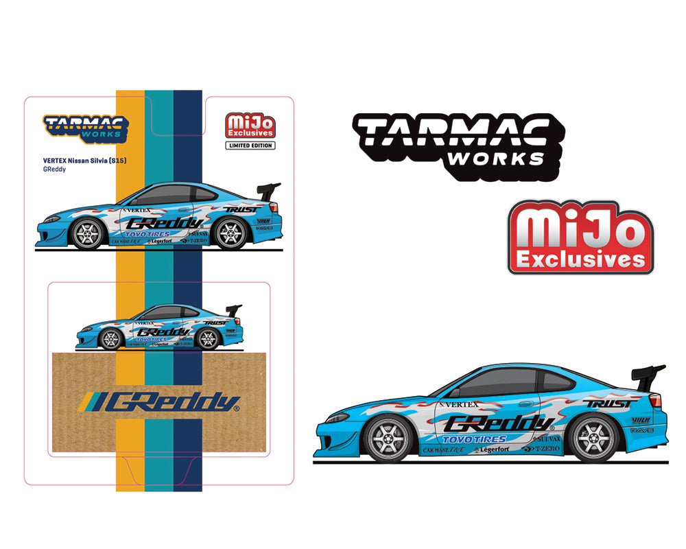 Tarmac Works 1:64 Vertex Nissan Silvia (S15) GReddy Special