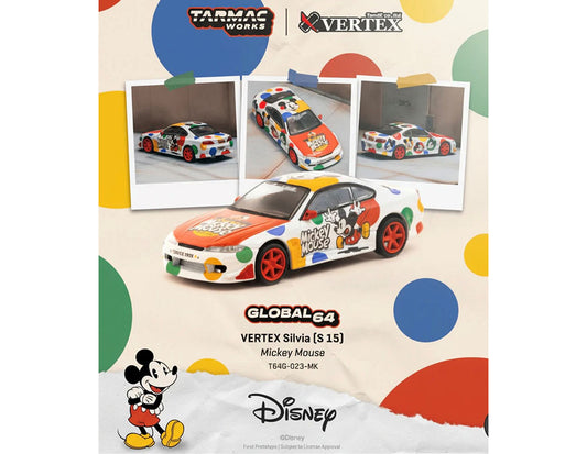 Tarmac Works 1:64 VERTEX Silvia (S15) Disney Mickey Mouse Limited Edition