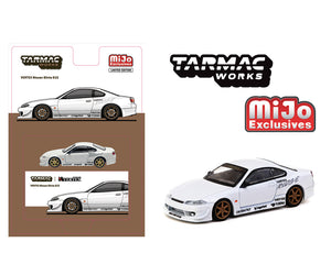 (Preorder) Tarmac Works 1:64 VERTEX Nissan Silvia S15 – White – Global64 – Mijo Exclusives
