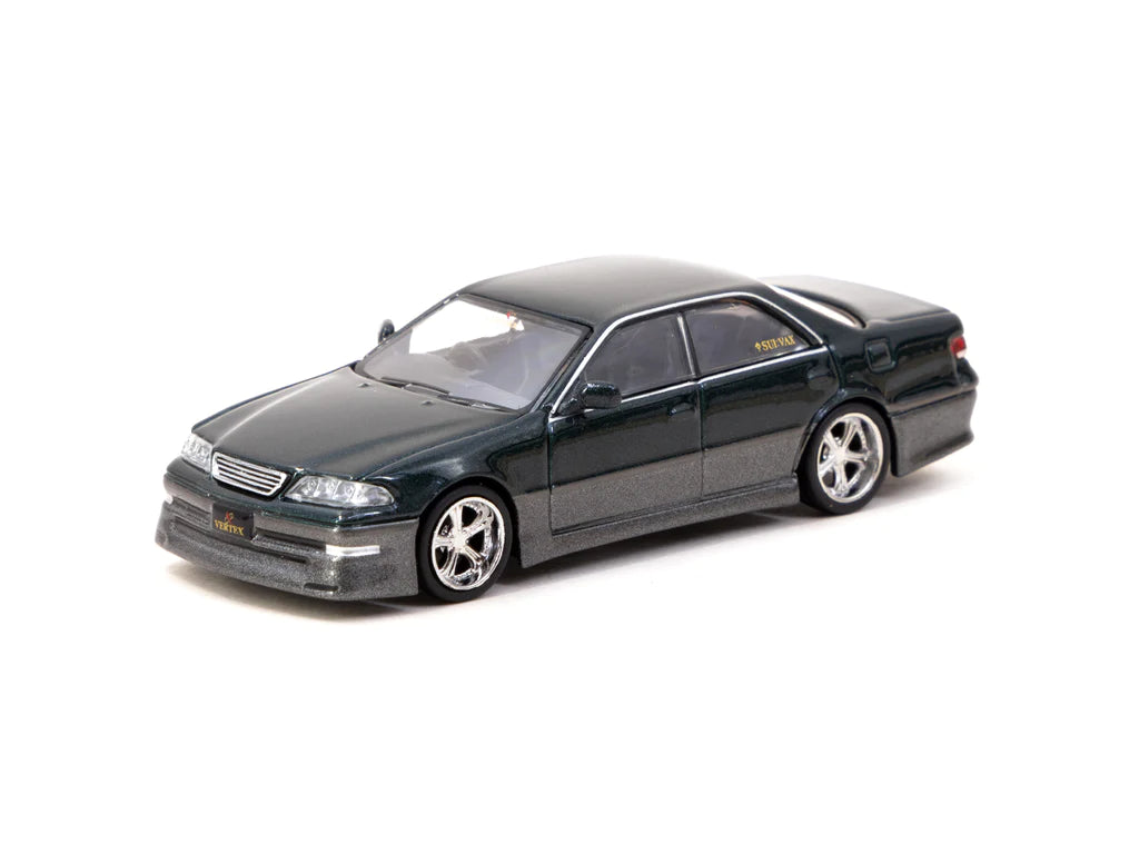 Tarmac Works 1:64 VERTEX Toyota Mark II JZX100 – Green – Global64