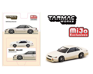 (Preorder) Tarmac Works 1:64 Vertex Nissan Silvia S13 – White – Global64 – Mijo Exclusives