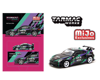 (Preorder) Tarmac Works 1:64 HKS Toyota GR86 – Black – Global64 – Mijo Exclusives