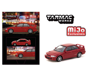 (Preorder) Tarmac Works 1:64 Mitsubishi Lancer GSR Evolution – Red – Global64 – Mijo Exclusives