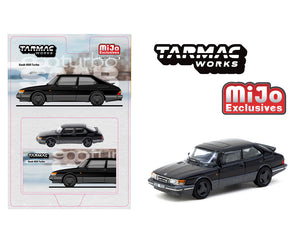 (Preorder) Tarmac Works 1:64 Saab 900 Turbo – Black – MiJo Exclusives