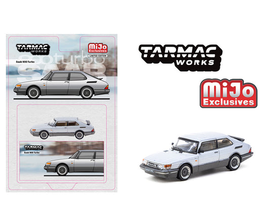 (Preorder) Tarmac Works 1:64 Saab 900 Turbo – Silver – MiJo Exclusives