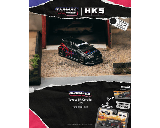 Tarmac Works 1:64 Toyota GR Corolla HKS – Global64 – Limited Edition