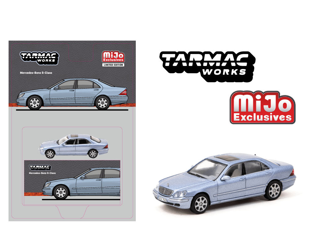 (Preorder) Tarmac Works 1:64 Mercedes-Benz S Class – Horizon Blue – Global64 – Mijo Exclusives