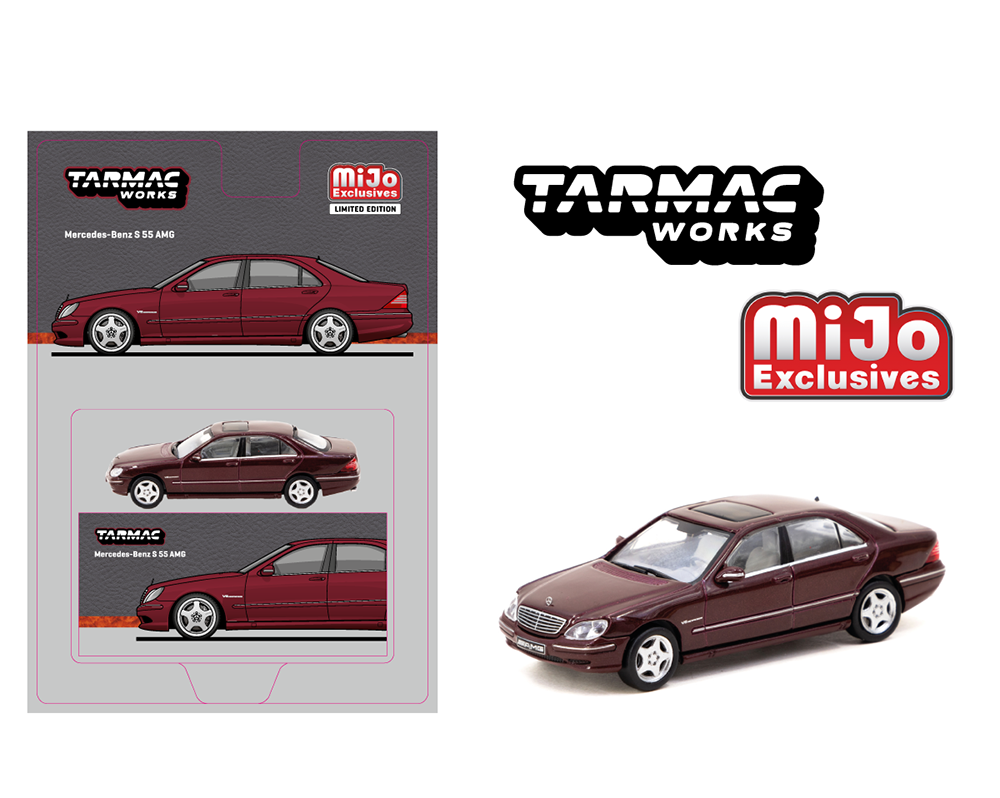 Tarmac Works 1:64 Mercedes-Benz S 55 AMG – Bordeaux Red