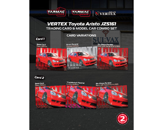 Tarmac Works 1:64 VERTEX Toyota Aristo JZS161 – Red- Mijo Exclusives – Global64