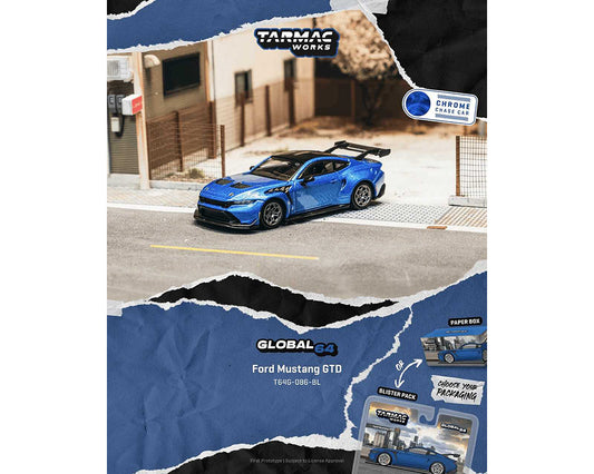 Tarmac Works 1:64 Ford Mustang GTD – Blue – Global64