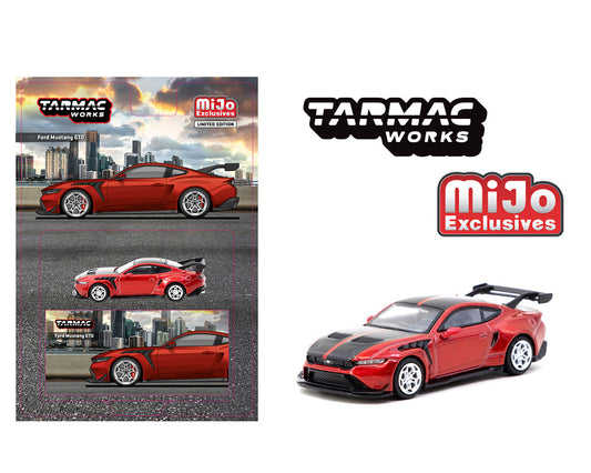 Tarmac Works 1:64 Ford Mustang GTD – Red – Global64 – MiJo Exclusives