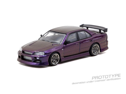 Tarmac Works 1:64 URAS Skyline ER34 – Midnight Purple – Global64 – Limited Edition