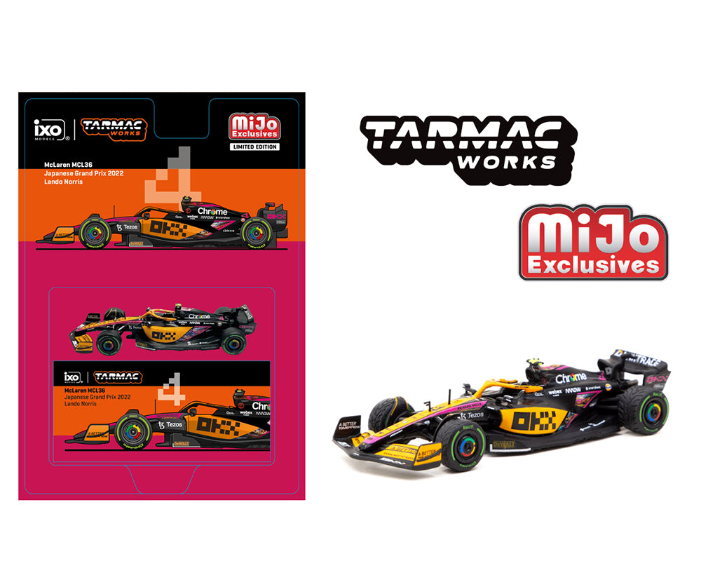 (Preorder) Tarmac Works 1:64 McLaren MCL36 Japanese Grand Prix 2022 Lando  Norris – MiJo Exclusives