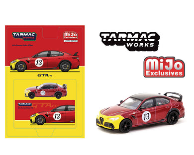 (Preorder) Tarmac Works 1:64 Alfa Romeo Giulia GTAm – Red Yellow – Global64 – MiJo Exclusives