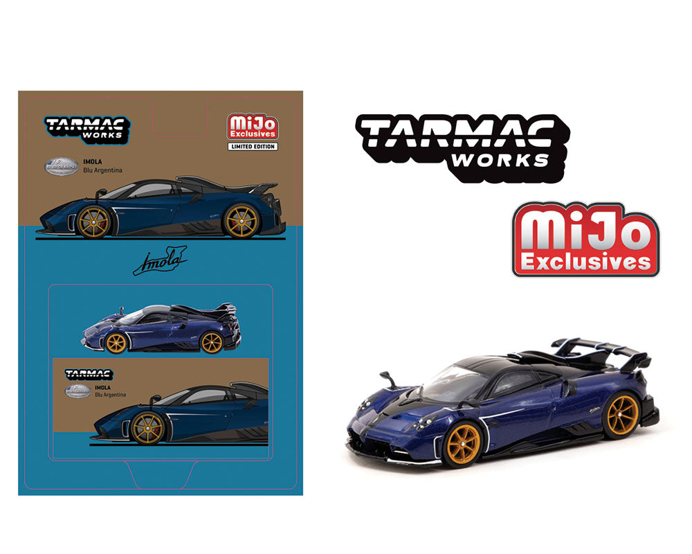 (Preorder) Tarmac Works 1:64 Pagani Imola – Blu Argentina – Global64 – MiJo Exclusives