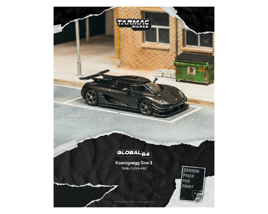 Tarmac Works 1:64 Koenigsegg One:1 – Full Carbon – Global64