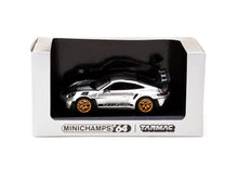 Load image into Gallery viewer, Minichamps X Tarmac Works 1:64 Porsche 911 (992) GT3 RS GT Silver Metallic - Collab64