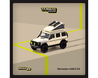 (Preorder) Tarmac Works 1:64 Mercedes-AMG G 63 Camping- Beige – Road64