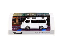 Load image into Gallery viewer, Tarmac Works 1/64 Toyota Hiace Wagon Custom White - HK Toy Car Salon Special Edition - HOBBY64
