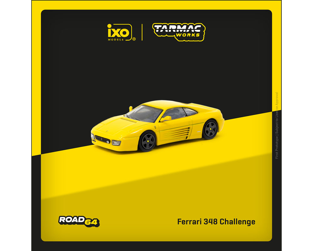 Tarmac Works 1:64 Ferrari F348 Challenge – Yellow – Road64 – ixo Models