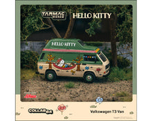 Load image into Gallery viewer, (Preorder) Tarmac Works 1:64 Schuco Volkswagen T3 Camper Van Hello Kitty – Beige Green – Collab64