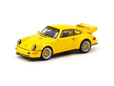 Tarmac Works 1:64 Schuco Porsche 911 RSR 3.8 Yellow