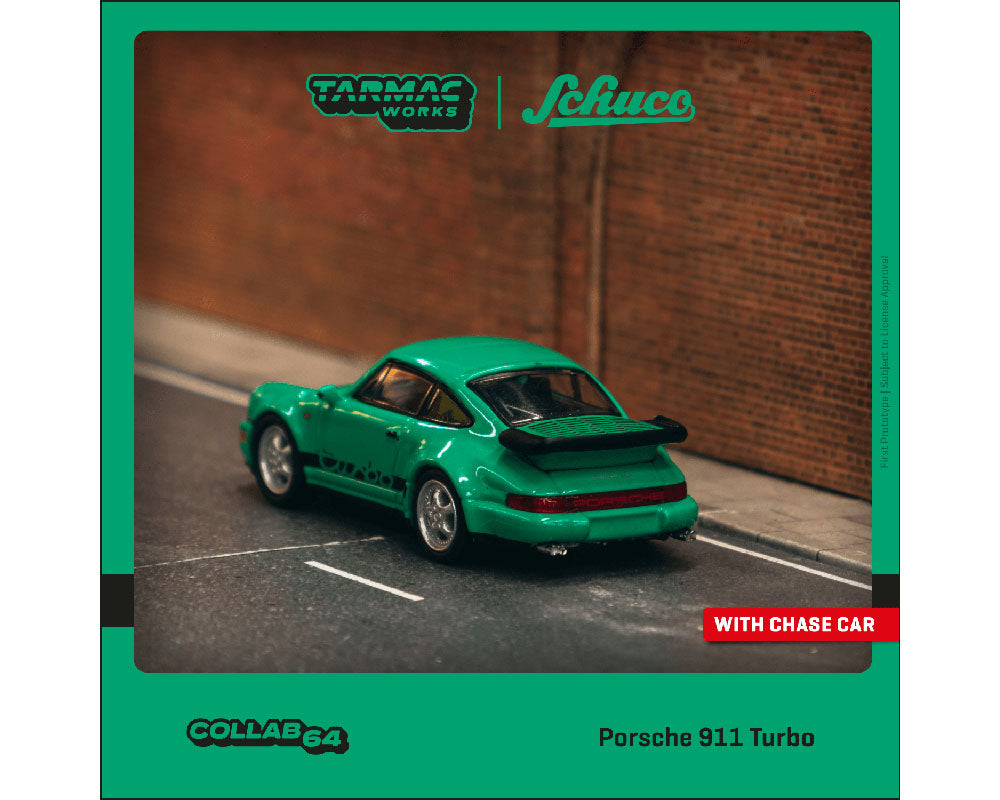 Tarmac Works Schuco 1:64 Porsche 911 Turbo Green