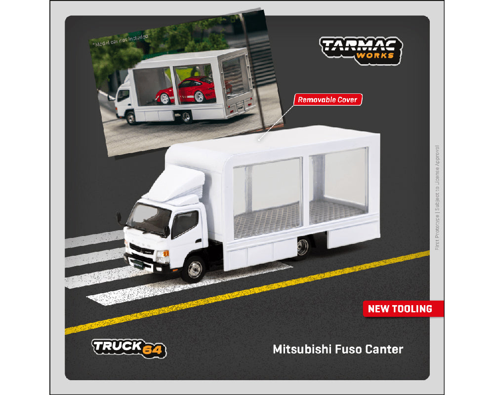 TARMAC WORKS 1/64 LIBERTY WALK 三菱ふそう Mitsubishi Fuso Truck with Transporter 