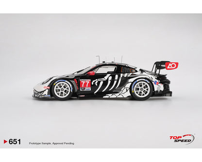 Top Speed RESIN MODEL 1:18 Porsche 911 GT3 R #77 AO Racing 2025 IMSA Petit Le Mans