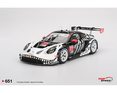 Top Speed RESIN MODEL 1:18 Porsche 911 GT3 R #77 AO Racing 2025 IMSA Petit Le Mans