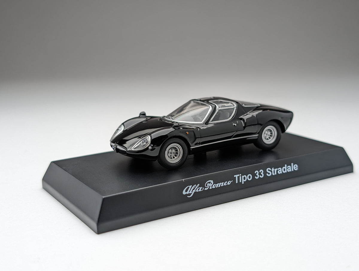 KYOSHO 1/64 Alfa Romeo Minicar Collection AlfaRomeo Tipo 33 Stradale (Black)