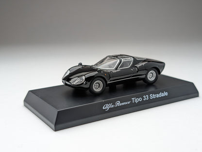 KYOSHO 1/64 Alfa Romeo Minicar Collection AlfaRomeo Tipo 33 Stradale (Black)