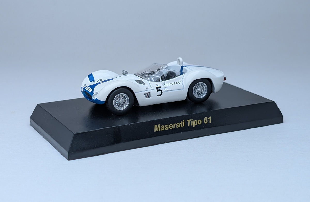 Kyosho 1:64 Maserati MiniCar Collection Maserati Tipo 61 (White #5)