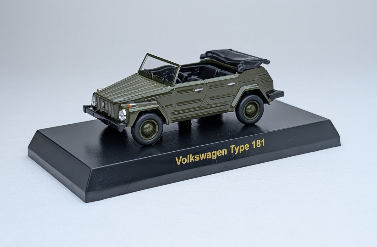 KYOSHO 1/64 Volkswagen Series MiniCar Collection Volkswagen Type 181 (Army Green)