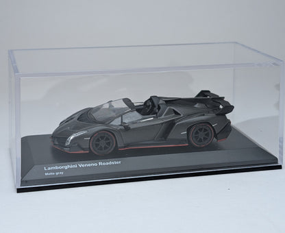 KYOSHO 1:64 Lamborghini Veneno Roadster (Black with Red lining)