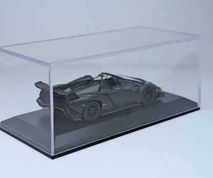 KYOSHO 1:64 Lamborghini Veneno Roadster (Black with Red lining)