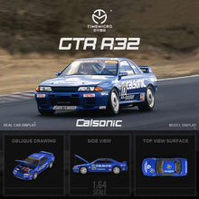Load image into Gallery viewer, Time Micro 1:64 Nissan Skyline R32 GTR Calsonic with Open Hood