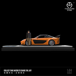 Time Model 1:64 Mazda Veilside RX-7 Orange/Black