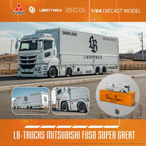 (Pre Order) GCD 1/64 Mitsubishi FUSO Car Carrier LBWK