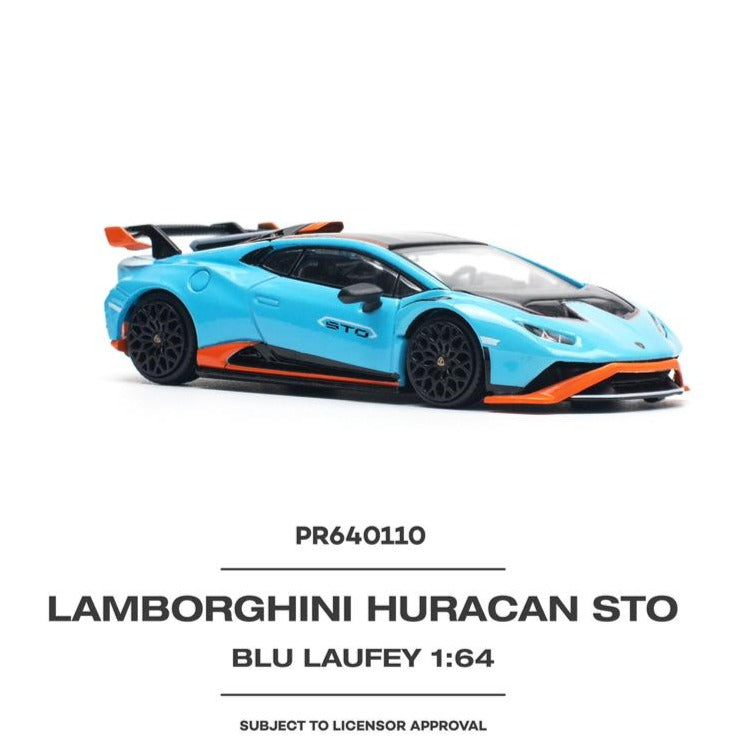 POPRACE 1/64 LAMBORGHINI HURACÁN STO BLU LAUFEY/ARANCIO XANTO