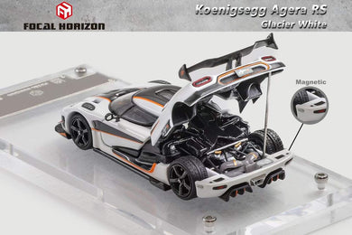 Focal Horizon 1:64 Koenigsegg RS White with opening engine bay