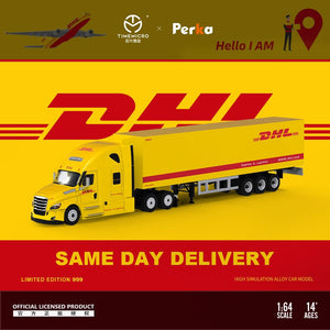 TimeMicro & Perka 1:64 FREIGHTLINER Cargo Semi Truck