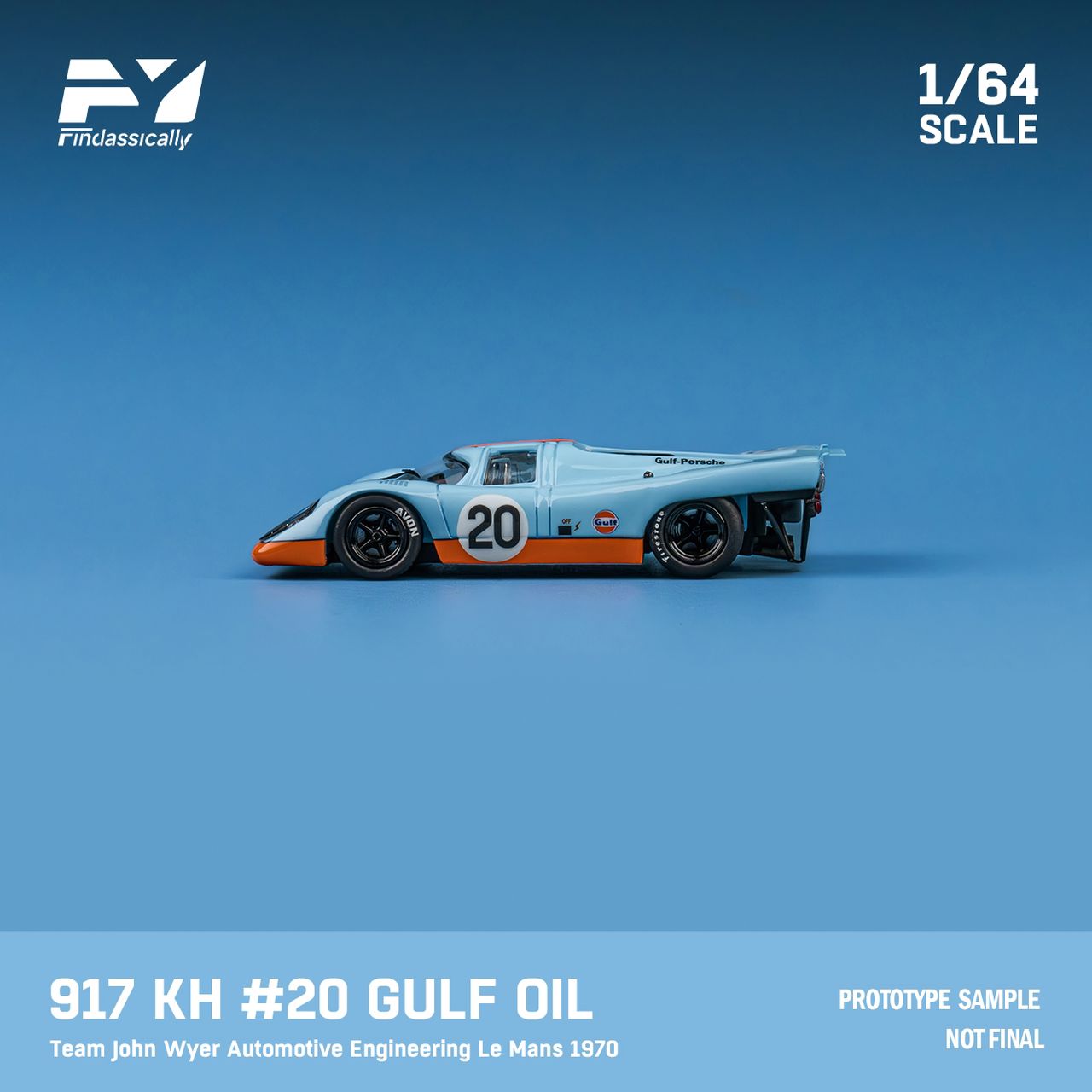 (Preorder) Findclassically 1/64 Porsche 917KH Gulf LeMans