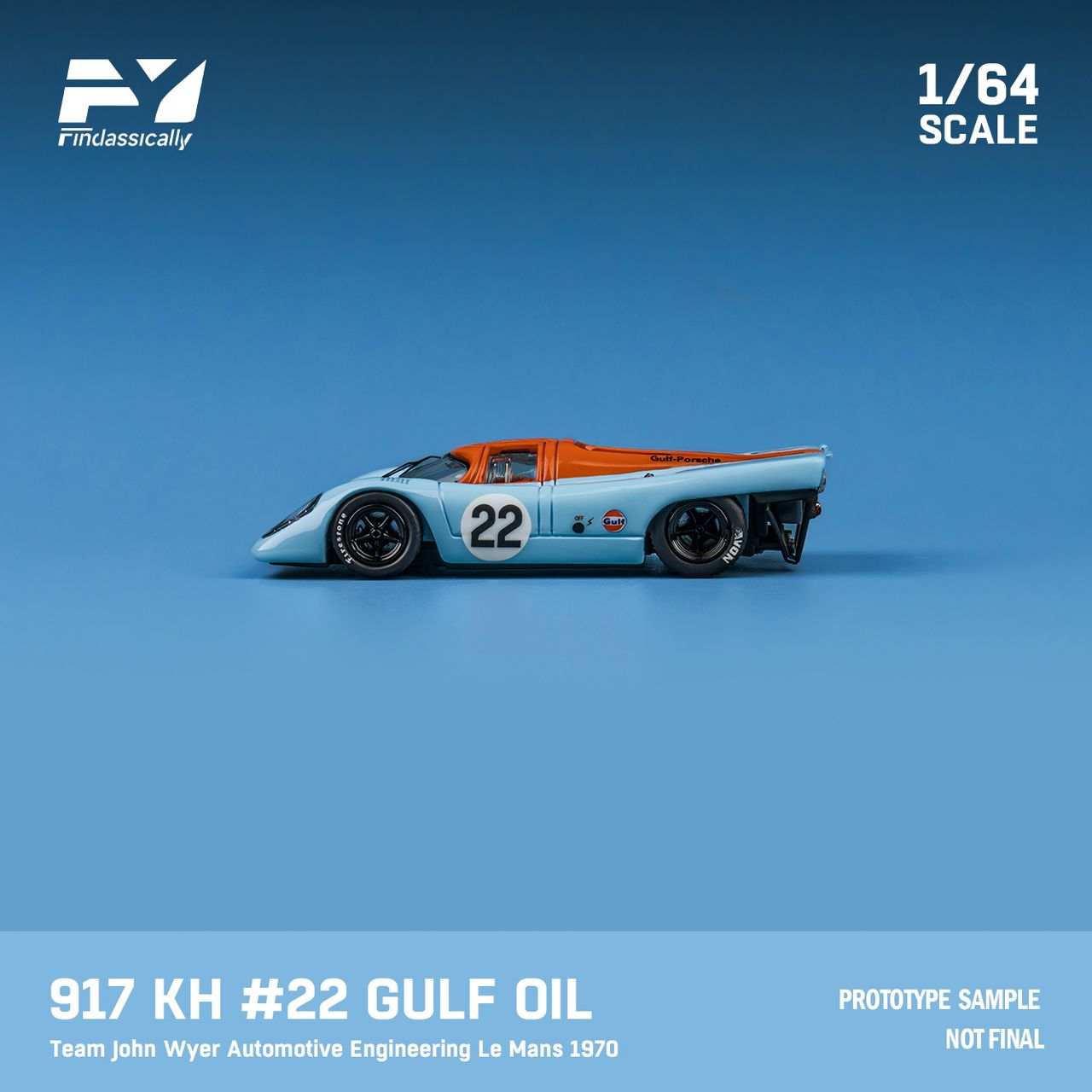 (Preorder) Findclassically 1/64 Porsche 917KH Gulf LeMans